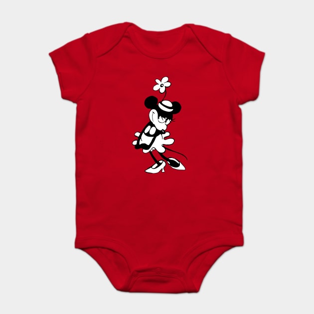 Steamboat Willie. Valentine Couple Baby Bodysuit by Megadorim